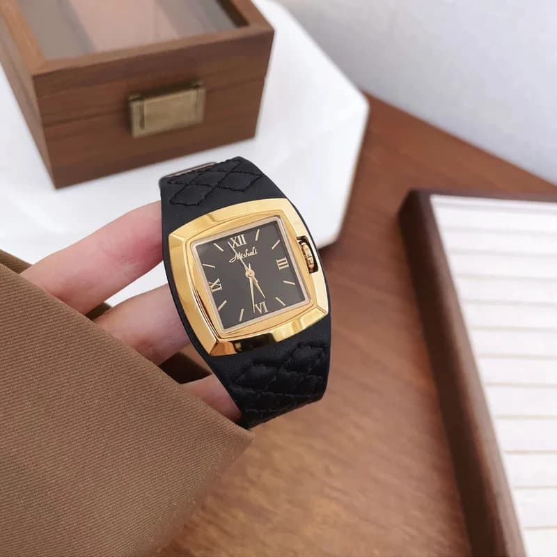 Mishali M24051 Ladies Formal Watch- Black – view 4