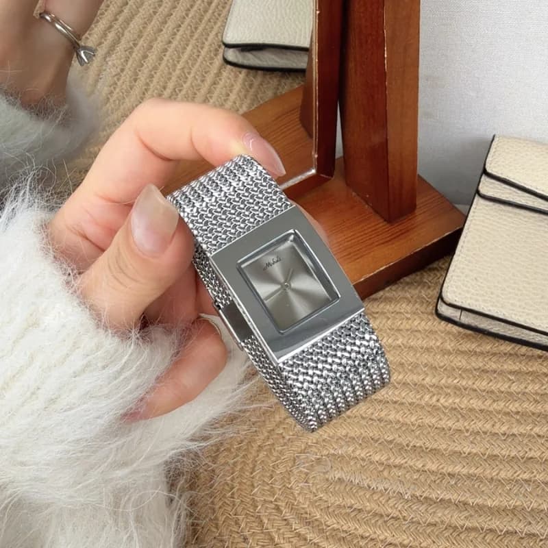 Mishali 250681 Luxury Bracelet Watch- Silver Bracelet Silver Face