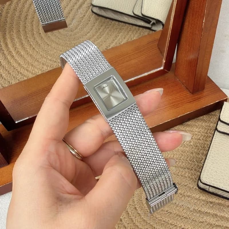 Mishali 250681 Luxury Bracelet Watch- Silver Bracelet Silver Face – view 2