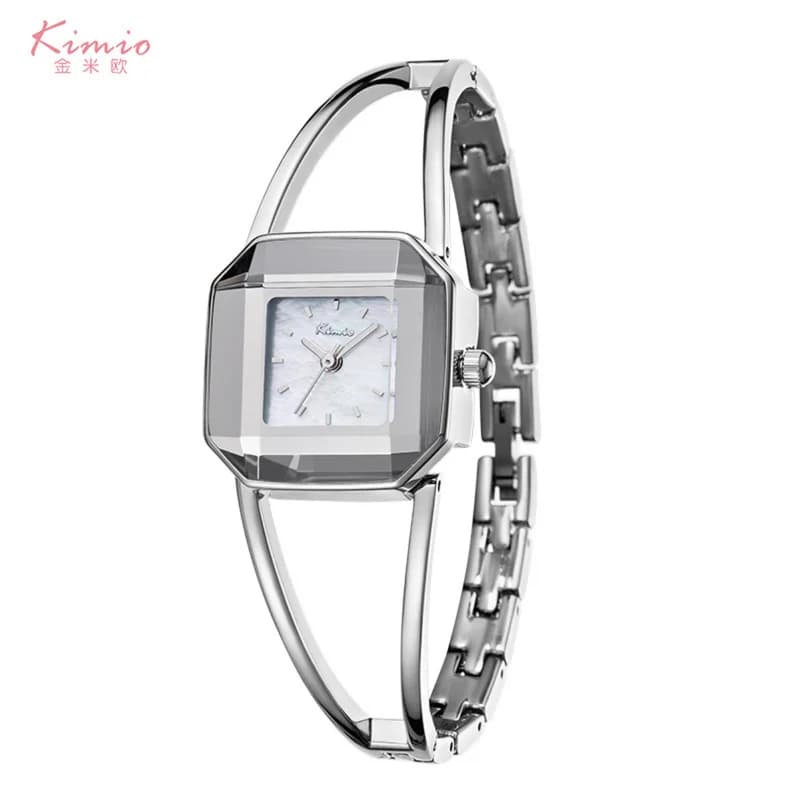 Kimio K6636S Luxury Ladies Japanese Quatz Watch-Ice Crystal White