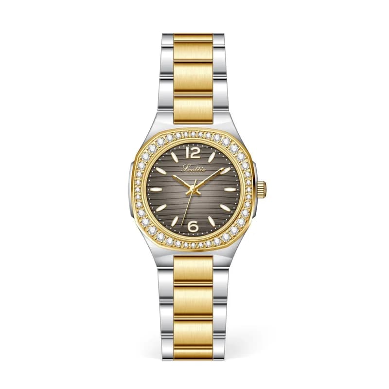 Scottie 9895- Golden & Silver Bracelet (Dual Tone)