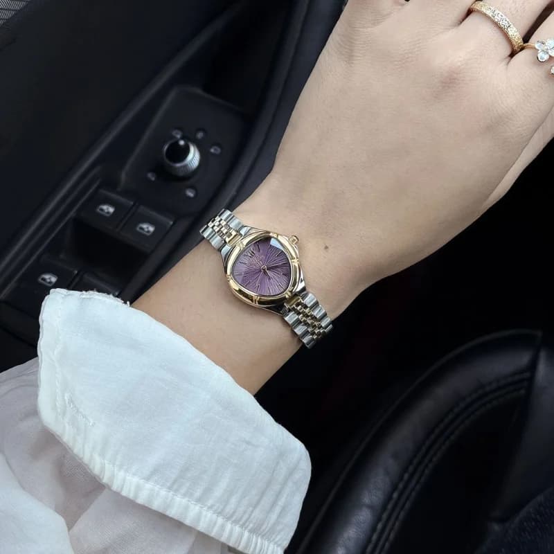 Scottie 9735B Snake Head Dial-Dual Tone Bracelet Purple Dial – view 3