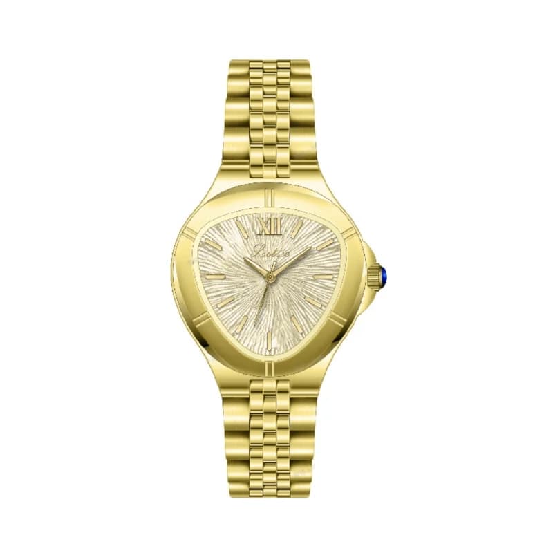 Scottie 9735B Snake Head Dial-Golden Bracelet Purple Dial