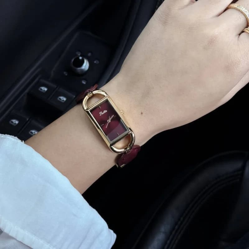Scottie 9724 Luxury Bracelet Designed for Women- Maroon – view 3