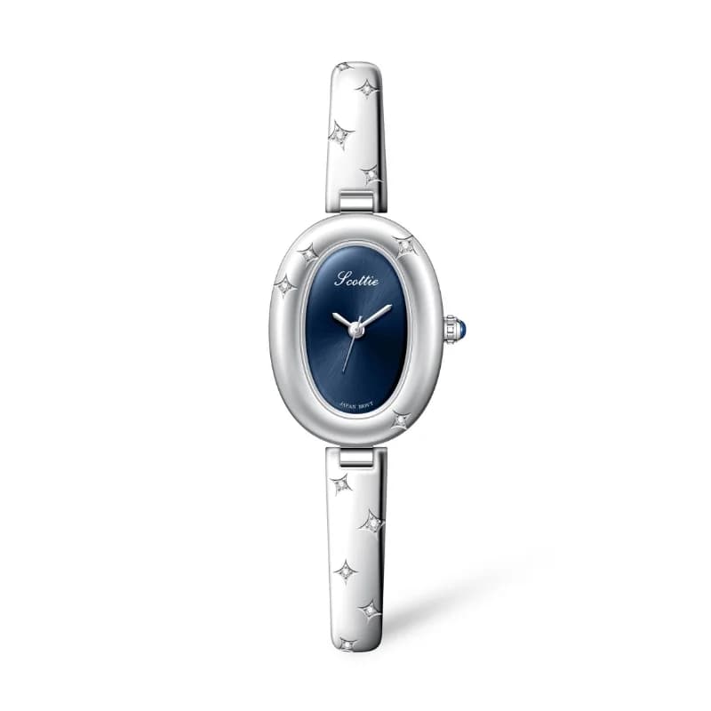 Scottie 9780- Silver Bracelet Blue Face