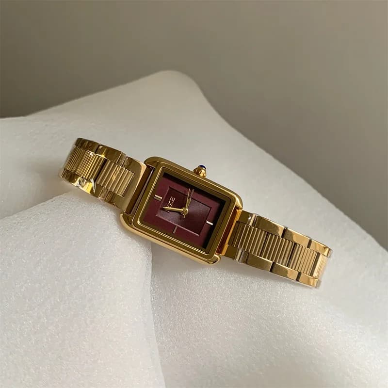 IEKE 88116 Maroon rectangular Women's watch