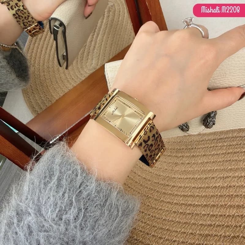 Mishali M2208 Leopard design Women's Watch-Golden – view 2