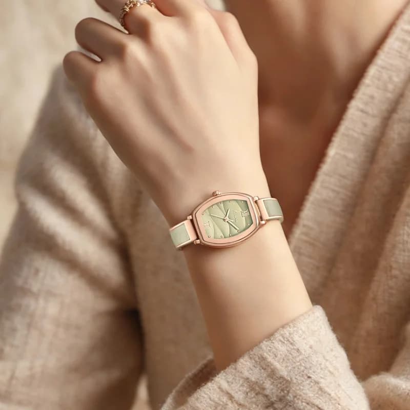 Kimio K6689S Barrel Shape Women's Watch- Green – view 2