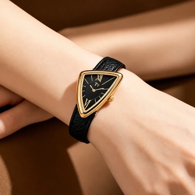 TT M26005- Black Leather Belt Black Face