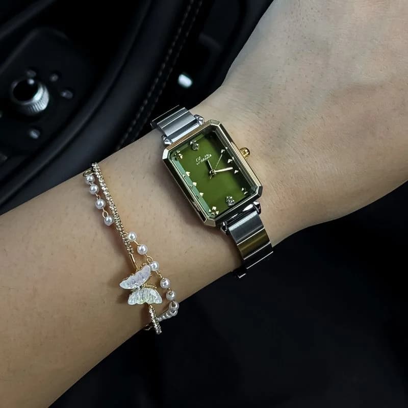 Scottie 9058X Dual-tone Bracelet Green Face – view 4