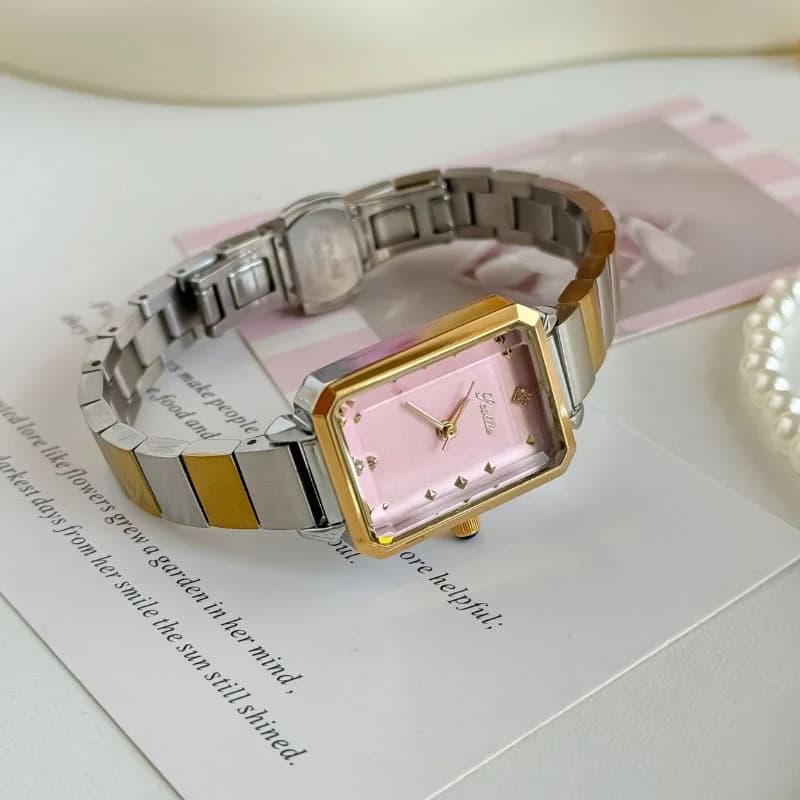 Scottie 9058X Dual-tone Bracelet Pink Face – view 3