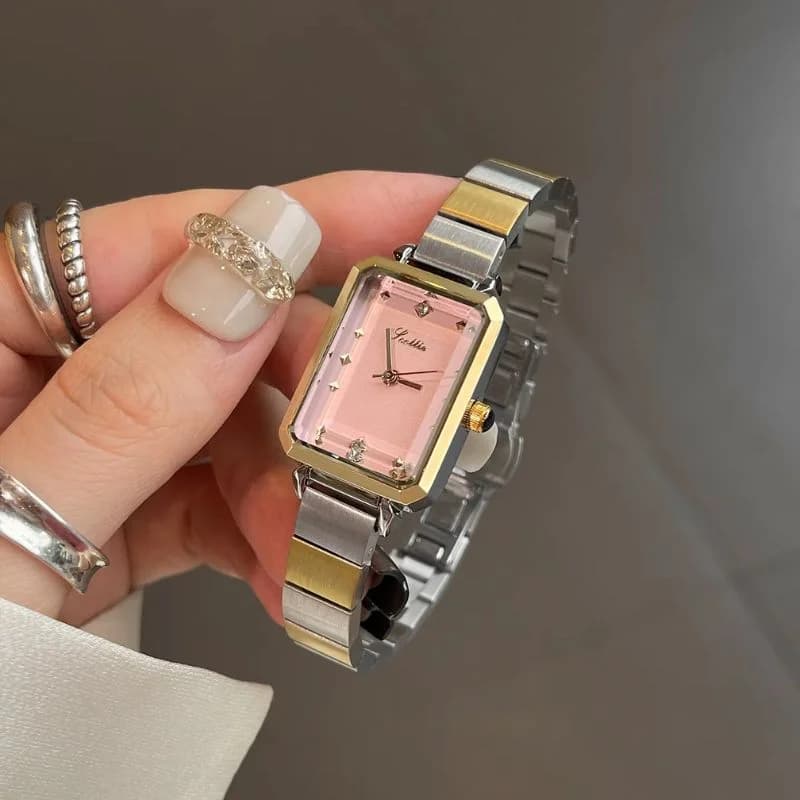 Scottie 9058X Dual-tone Bracelet Pink Face – view 2
