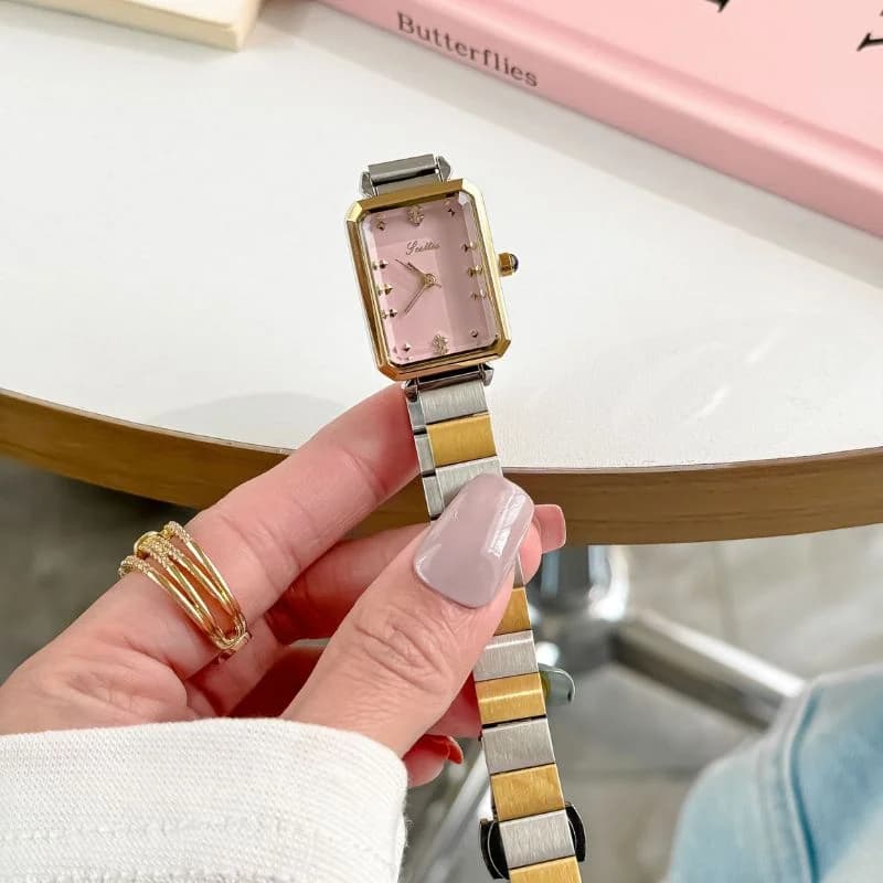 Scottie 9058X Dual-tone Bracelet Pink Face – view 4