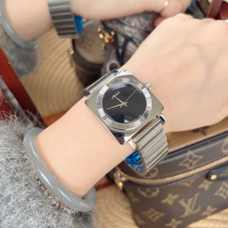 Mishali M2507 - Silver Bracelet Black Face – view 2