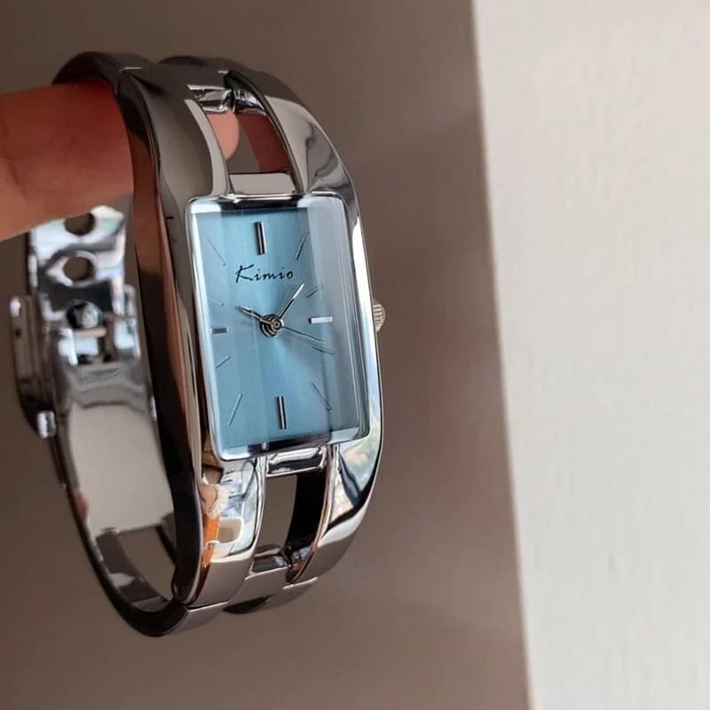 Kimio K6588S Silver Bracelet Ice Blue Face – view 3