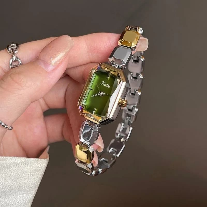 Scottie 9610H Dual-Tone Bracelet Green Face