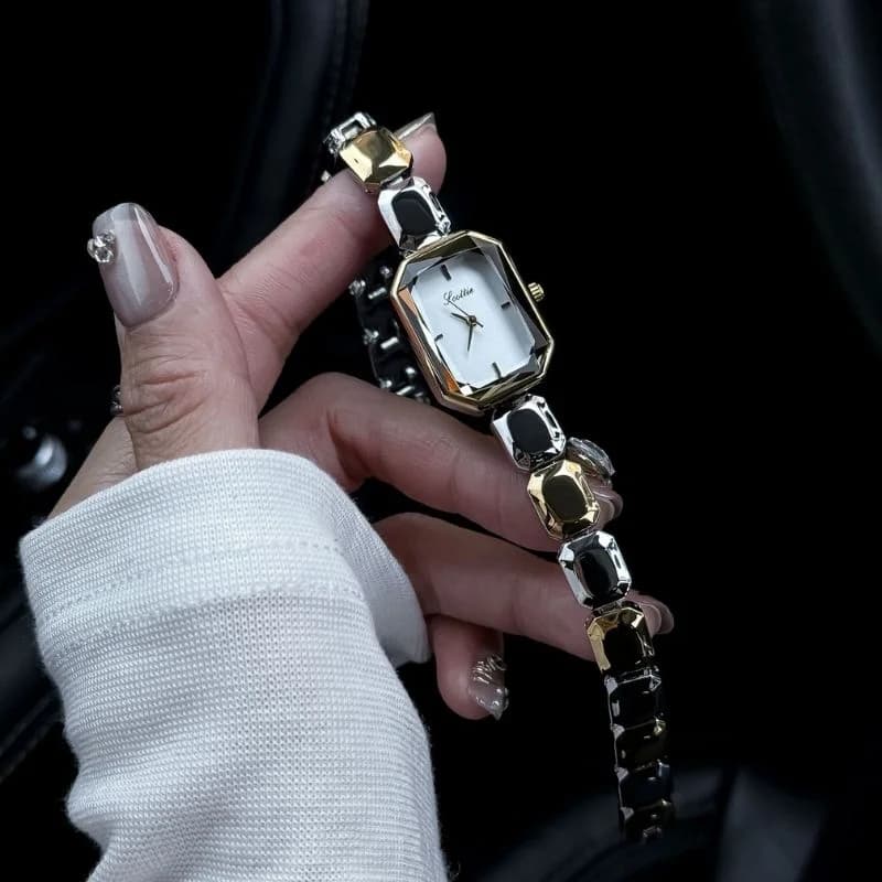 Scottie 9610H Dual-Tone Bracelet White Face – view 2