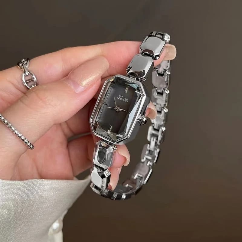 Scottie 9610H Silver Bracelet Black Face