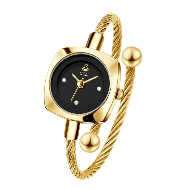 Gedi 62038 Golden Bracelet Black Face