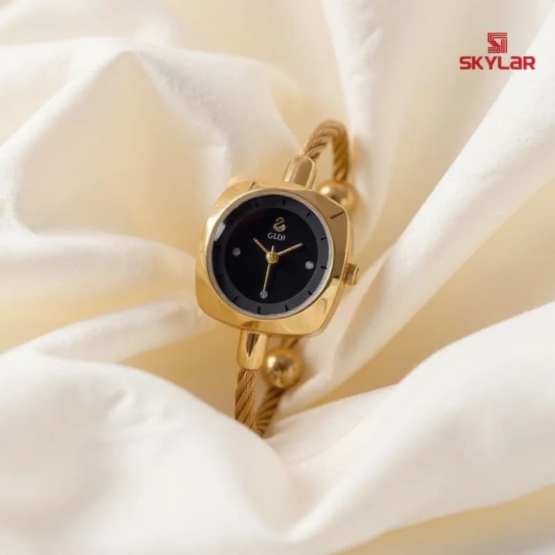 Gedi 62038 Golden Bracelet Black Face – view 3