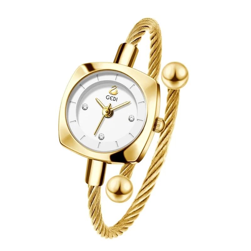 Gedi 62038 Golden Bracelet White Face