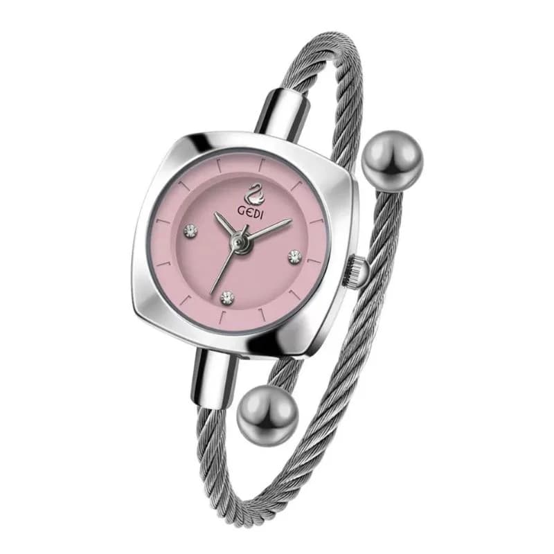 Gedi 62038 Silver Bracelet Pink Face
