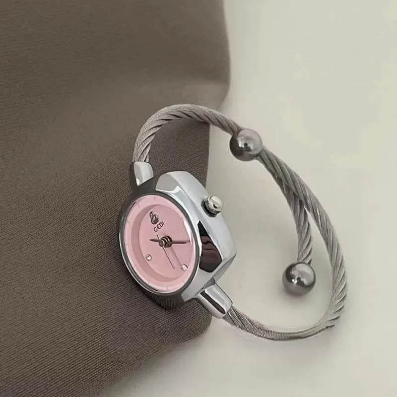 Gedi 62038 Silver Bracelet Pink Face – view 2