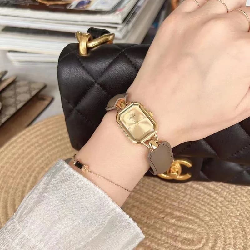Mishali M22069B Gray Belt Golden Face