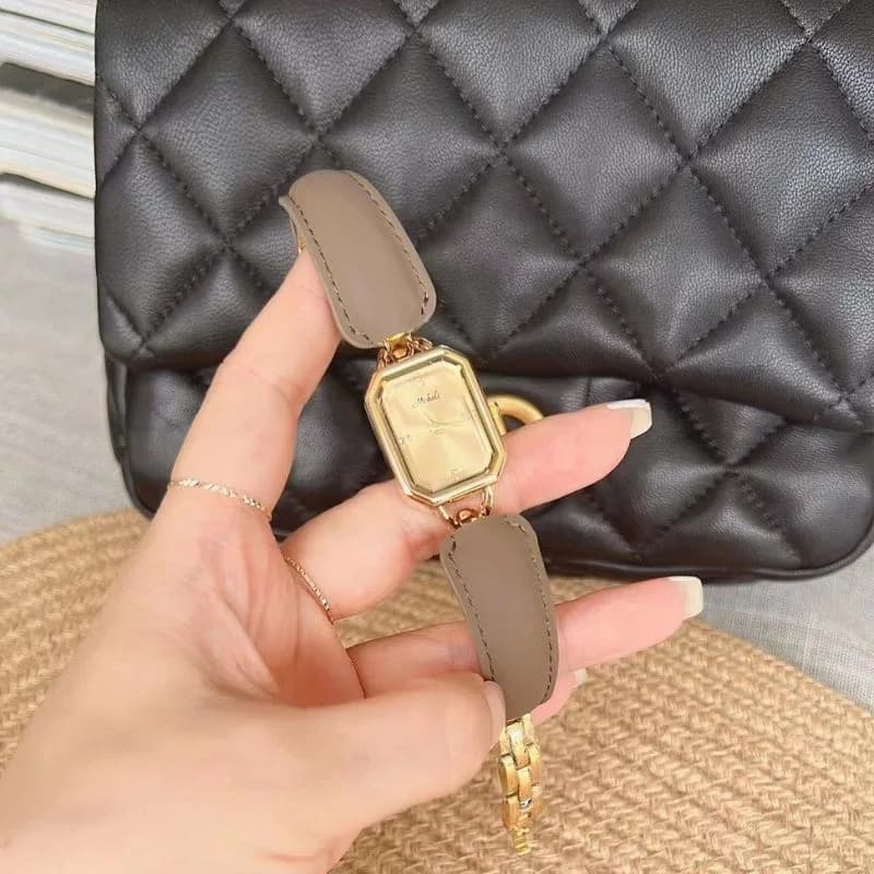 Mishali M22069B Gray Belt Golden Face – view 2