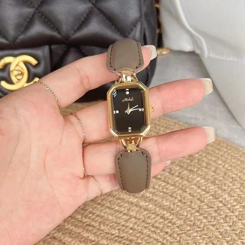 Mishali M22069B Gray Belt Black Face