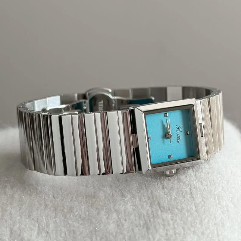 Scottie 9775 Silver  Bracelet Blue Face