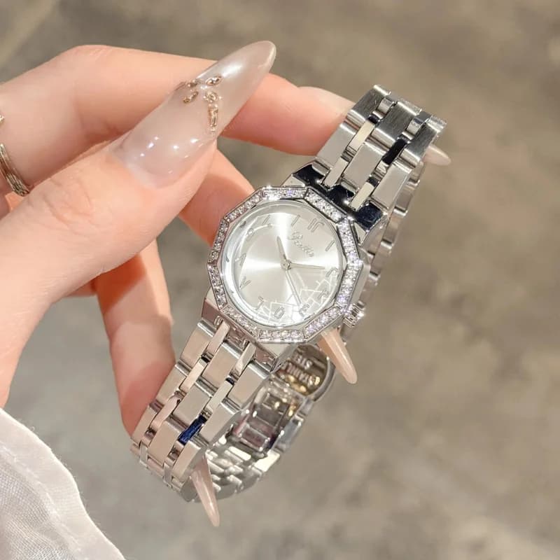 Scottie 9799 Silver Bracelet With White Arabic Dial – view 2