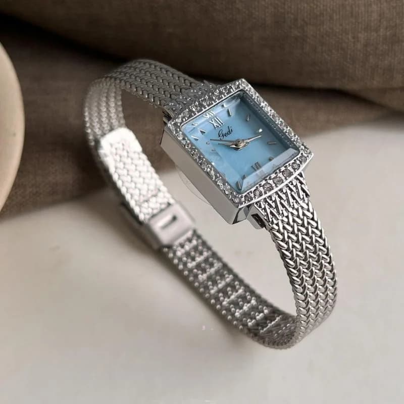 GEDI 13030 Silver Bracelet Blue Face – view 2