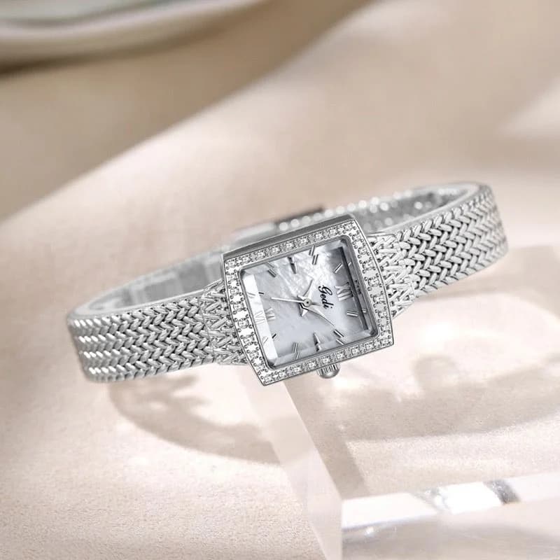 GEDI 13030 Silver Bracelet White Face