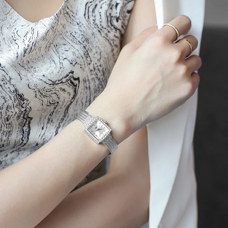 GEDI 13030 Silver Bracelet White Face – view 4