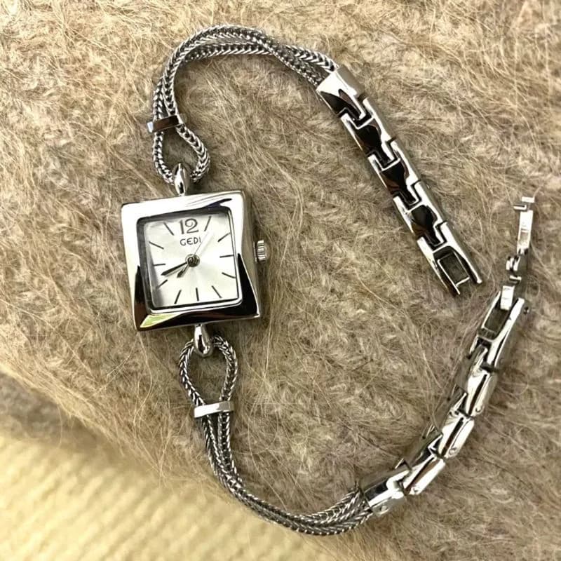 Gedi 52070 Silver Bracelet White Face