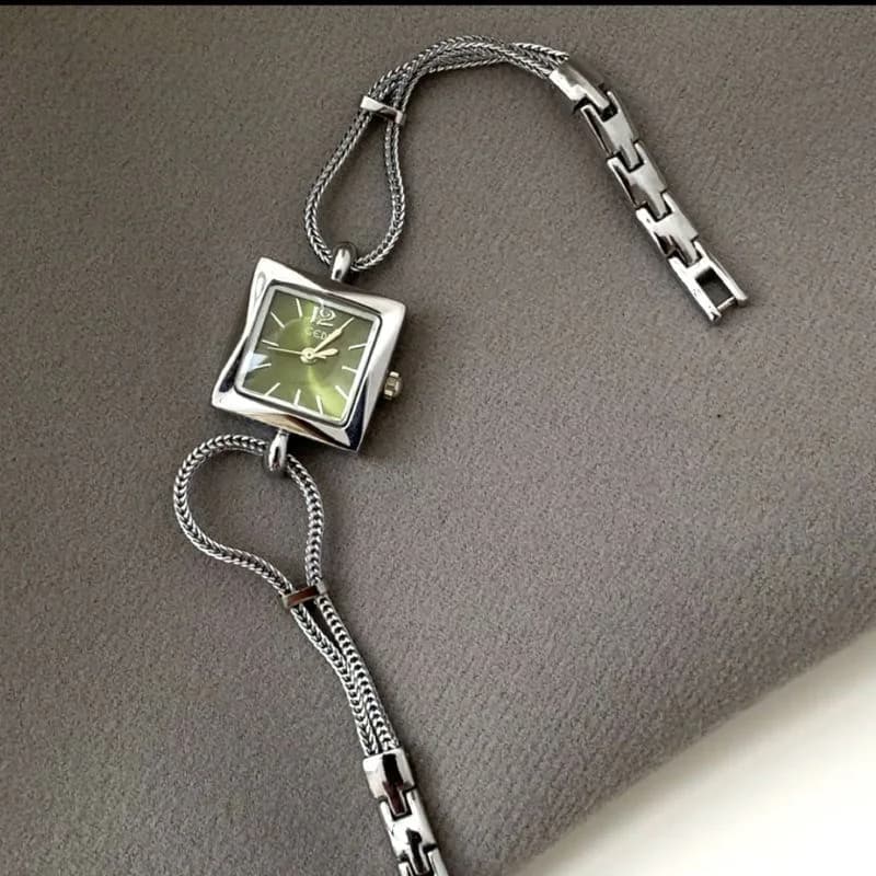 Gedi 52070 Silver Bracelet Green Face – view 3