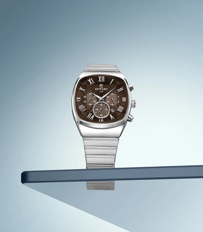 Reward RD814161M Silver Bracelet Brown Face- Chronograph – view 2
