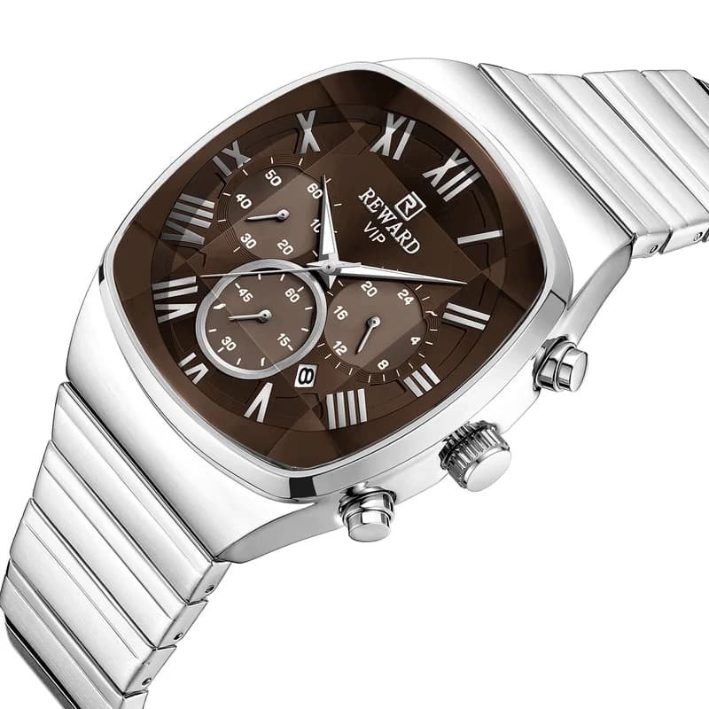 Reward RD814161M Silver Bracelet Brown Face- Chronograph – view 5
