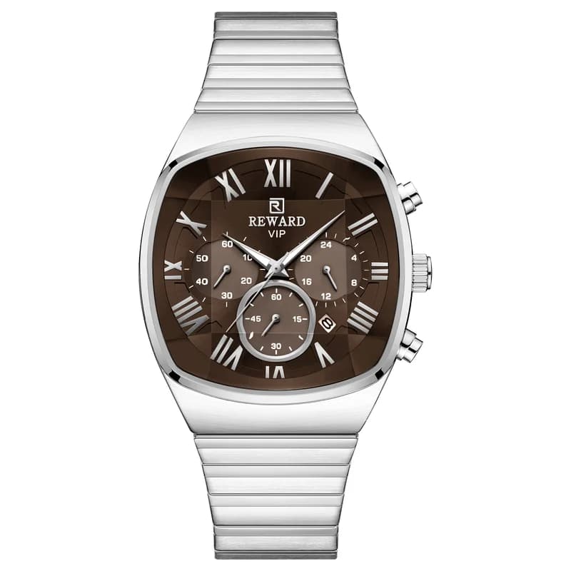Reward RD814161M Silver Bracelet Brown Face- Chronograph – view 3