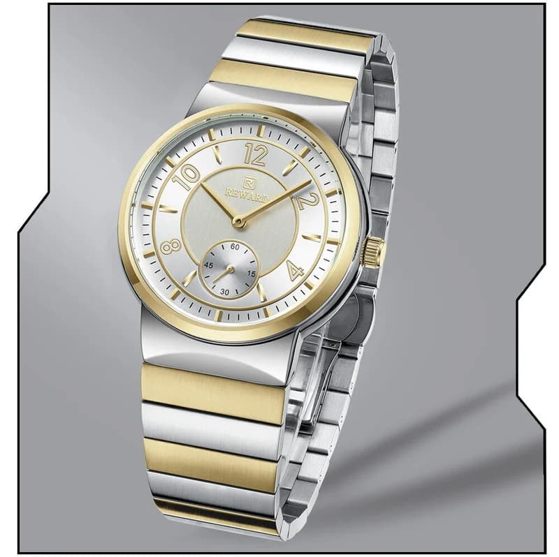 Reward RD611514M Two-Tone Bracelet White Face