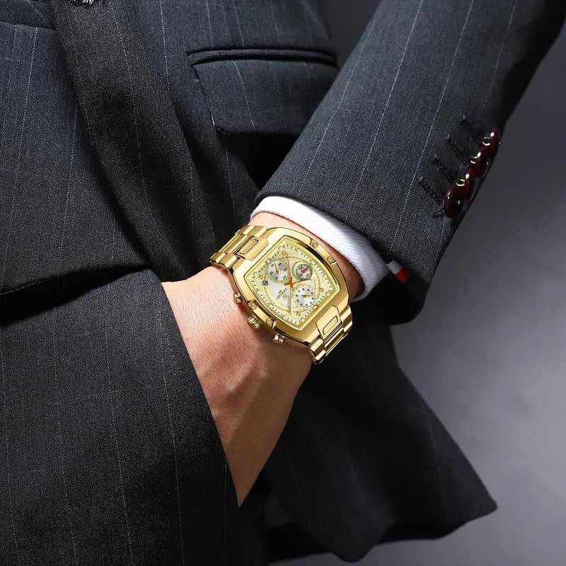 Reward RD812264M Gold Bracelet Gold Face- Chronograph – view 3