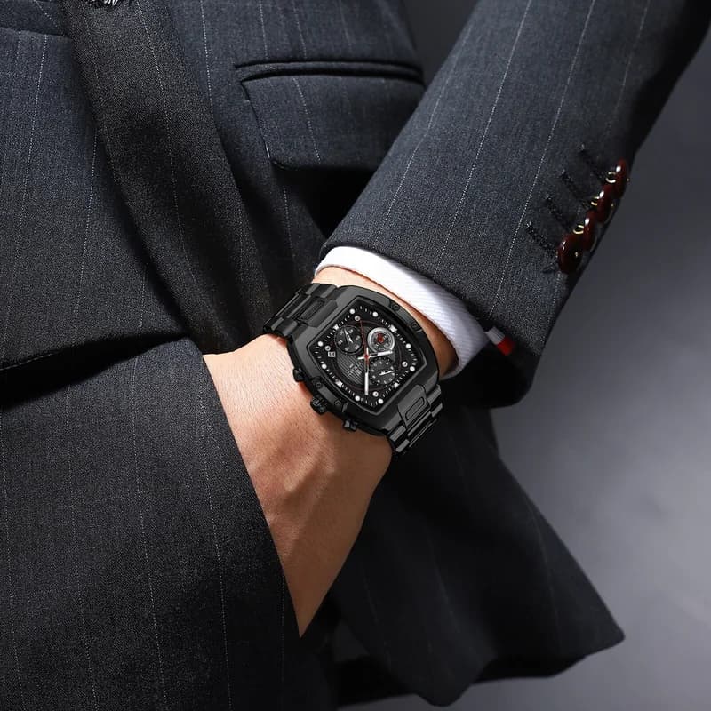 Reward RD812264M Black Bracelet Black Face- Chronograph – view 3
