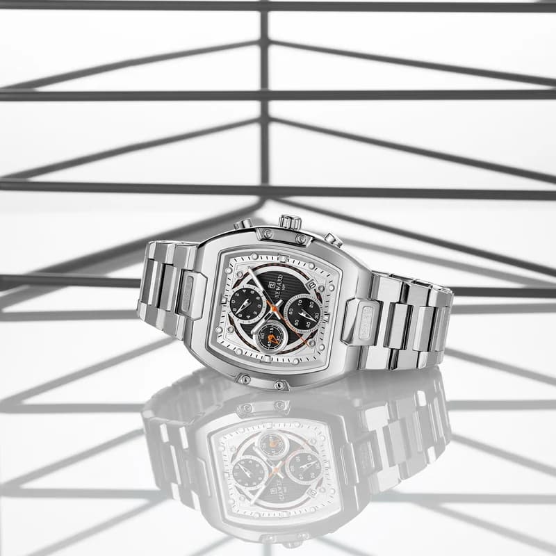 Reward RD812264M Silver Bracelet Black Face- Chronograph – view 2