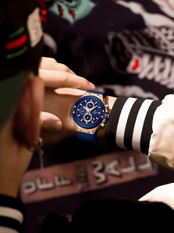 Reward RD834164M Rose Gold Case Blue Strap Blue Face- Chronograph – view 2