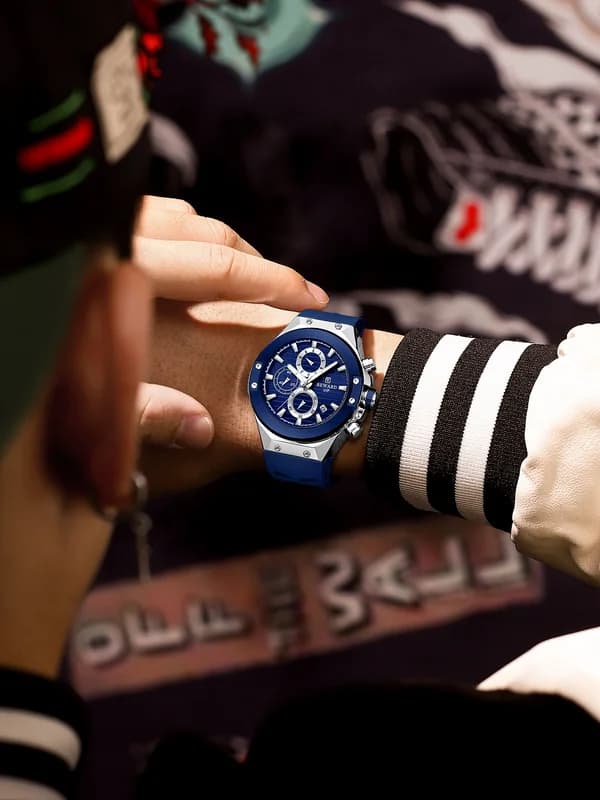 Reward RD834164M Silver Case Blue Strap Blue Face- Chronograph – view 3