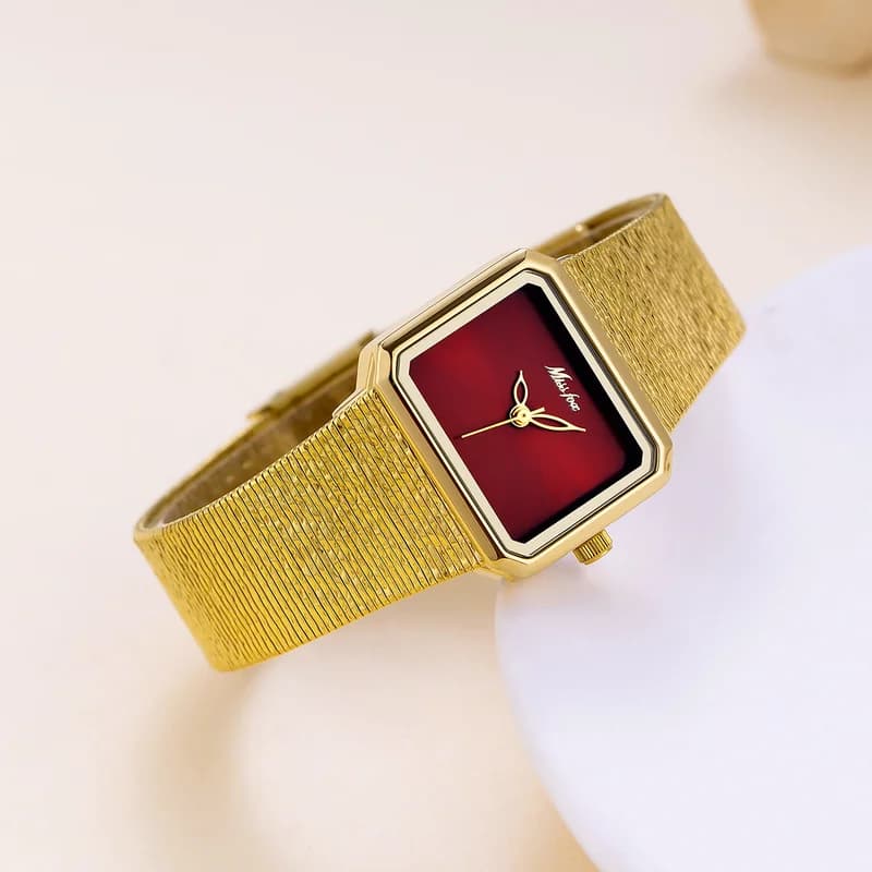 Miss Fox K006 Golden Bracelet Maroon Face – view 3