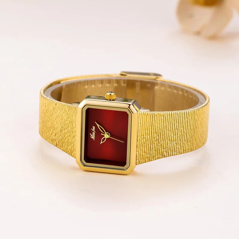 Miss Fox K006 Golden Bracelet Maroon Face – view 4
