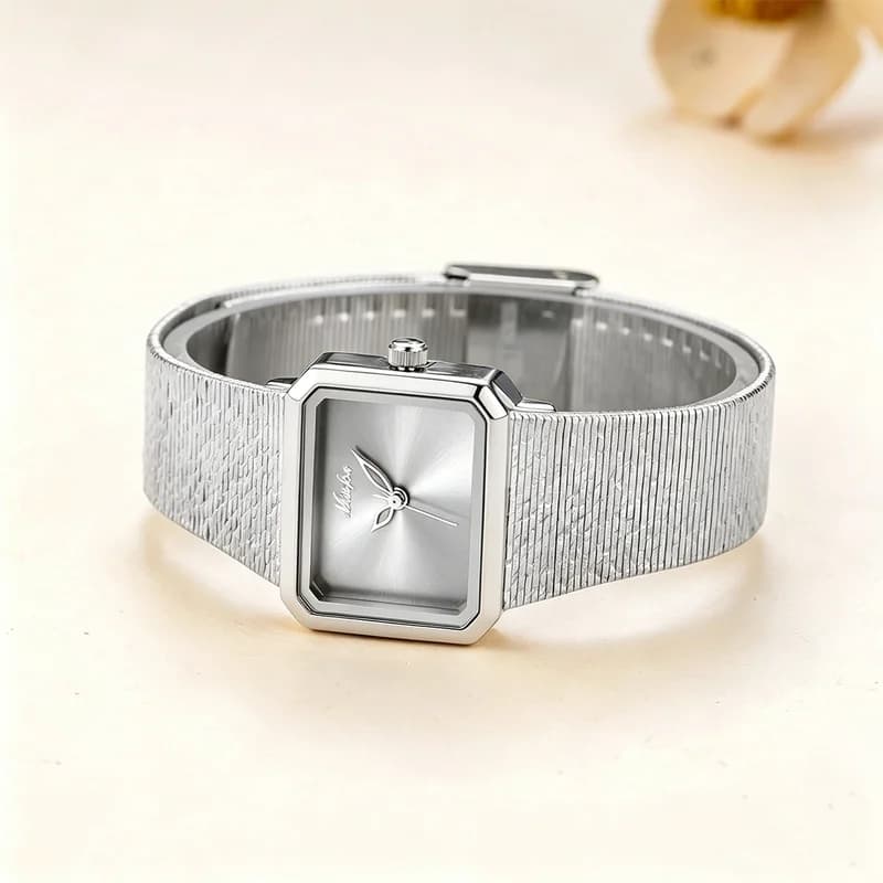 Miss Fox K006 Silver Bracelet Gray Face