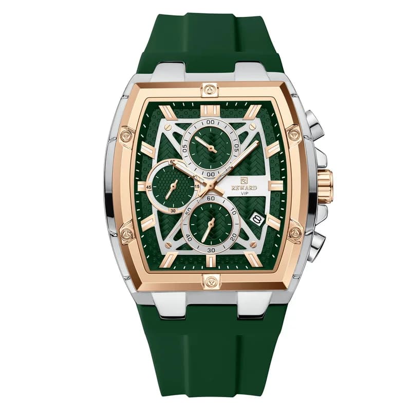 Reward RD832261M Two-Tone Case Green Strap Green Face
